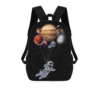 sinyumoney Sac À Dos Enfant Dessin Animé Panda And Planet Balloon 17 Pouces, Sac À Dos De Voyage Décontracté Imprimé En 3D, Grand Sac À Dos Pour Garçons Et Filles