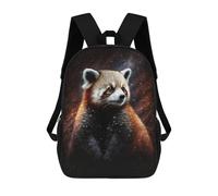 sinyumoney Sac À Dos Enfant Dessin Animé Red Panda Galaxy Portrait 17 Pouces, Sac À Dos De Voyage Décontracté Imprimé En 3D, Grand Sac À Dos Pour Garçons Et Filles