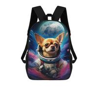 sinyumoney Sac À Dos Enfant Dessin Animé Space Dog Adventure-59 17 Pouces, Sac À Dos De Voyage Décontracté Imprimé En 3D, Grand Sac À Dos Pour Garçons Et Filles