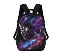 sinyumoney Sac À Dos Enfant Dessin Animé Space Helmet Artwork 17 Pouces, Sac À Dos De Voyage Décontracté Imprimé En 3D, Grand Sac À Dos Pour Garçons Et Filles