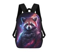 sinyumoney Sac À Dos Enfant Dessin Animé Space Red Panda Adventure-2 17 Pouces, Sac À Dos De Voyage Décontracté Imprimé En 3D, Grand Sac À Dos Pour Garçons Et Filles