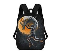 sinyumoney Sac À Dos Enfant Dessin Animé Space Slam Dunk Astronaut Basketball Art 17 Pouces, Sac À Dos De Voyage Décontracté Imprimé En 3D, Grand Sac À Dos Pour Garçons Et Filles