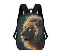 sinyumoney Sac À Dos Enfant Dessin Animé Splatter King Lion 17 Pouces, Sac À Dos De Voyage Décontracté Imprimé En 3D, Grand Sac À Dos Pour Garçons Et Filles