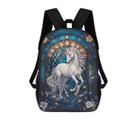 sinyumoney Sac À Dos Enfant Dessin Animé Unicorn Myth Animal 17 Pouces, Sac À Dos De Voyage Décontracté Imprimé En 3D, Grand Sac À Dos Pour Garçons Et Filles