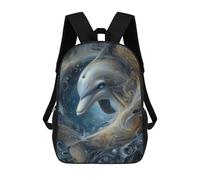 sinyumoney Sac À Dos Enfant Dessin Animé Whimsical World 17 Pouces, Sac À Dos De Voyage Décontracté Imprimé En 3D, Grand Sac À Dos Pour Garçons Et Filles