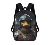 sinyumoney Sac À Dos Enfant Duck in Armor Sac À Dos Scolaire 3D Sac À Dos Scolaire Pour Enfants Sacs D'école Sac À Dos Tendance Avec Poche Sacs À Livres 17inch
