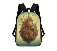 sinyumoney Sac À Dos Enfant Fantasy Floating Island -2 Sac À Dos Scolaire 3D Sac À Dos Scolaire Pour Enfants Sacs D'école Sac À Dos Tendance Avec Poche Sacs À Livres 17inch