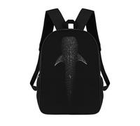 sinyumoney Sac À Dos Enfant Gentle Giant Whale Shark Sac À Dos Scolaire 3D Sac À Dos Scolaire Pour Enfants Sacs D'école Sac À Dos Tendance Avec Poche Sacs À Livres 17inch