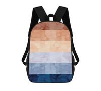 sinyumoney Sac À Dos Enfant Geometric Collage G Sac À Dos Scolaire 3D Sac À Dos Scolaire Pour Enfants Sacs D'école Sac À Dos Tendance Avec Poche Sacs À Livres 17inch