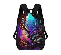 sinyumoney Sac À Dos Enfant Imprimé Colorful Abstract Tree Artwork Sac À Dos De Voyage Pour Garçon Et Fille 17inch
