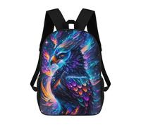 sinyumoney Sac À Dos Enfant Imprimé Cosmic Feathered Beast-1 Sac À Dos De Voyage Pour Garçon Et Fille 17inch