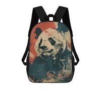 sinyumoney Sac À Dos Enfant Imprimé En 3D Banksy Panda Smoking Art Sac D'école, Sac À Dos Étudiant, Sac À Dos Tendance Et Léger Pour L'école, Le Collège Et Les Voyages 17inch