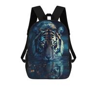 sinyumoney Sac À Dos Enfant Imprimé En 3D Beautiful Magical Tiger Sac D'école, Sac À Dos Étudiant, Sac À Dos Tendance Et Léger Pour L'école, Le Collège Et Les Voyages 17inch
