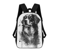 sinyumoney Sac À Dos Enfant Imprimé En 3D Bernese Mountain Dog Ink Sac D'école, Sac À Dos Étudiant, Sac À Dos Tendance Et Léger Pour L'école, Le Collège Et Les Voyages 17inch
