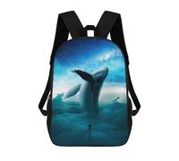 sinyumoney Sac À Dos Enfant Imprimé En 3D Big Whale Sac D'école, Sac À Dos Étudiant, Sac À Dos Tendance Et Léger Pour L'école, Le Collège Et Les Voyages 17inch