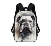sinyumoney Sac À Dos Enfant Imprimé En 3D Bulldog Beauty Black Ink Sac D'école, Sac À Dos Étudiant, Sac À Dos Tendance Et Léger Pour L'école, Le Collège Et Les Voyages 17inch