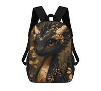 sinyumoney Sac À Dos Enfant Imprimé En 3D Cute Black Chibi Dragon Sac D'école, Sac À Dos Étudiant, Sac À Dos Tendance Et Léger Pour L'école, Le Collège Et Les Voyages 17inch