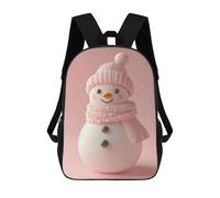 sinyumoney Sac À Dos Enfant Imprimé En 3D Cute Snowman Sac D'école, Sac À Dos Étudiant, Sac À Dos Tendance Et Léger Pour L'école, Le Collège Et Les Voyages 17inch