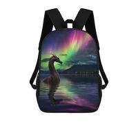 sinyumoney Sac À Dos Enfant Imprimé En 3D Dragon In Aurora Borealis Sac D'école, Sac À Dos Étudiant, Sac À Dos Tendance Et Léger Pour L'école, Le Collège Et Les Voyages 17inch
