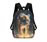 sinyumoney Sac À Dos Enfant Imprimé En 3D Enchanted Tiger in Twilight Sac D'école, Sac À Dos Étudiant, Sac À Dos Tendance Et Léger Pour L'école, Le Collège Et Les Voyages 17inch