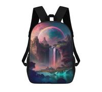 sinyumoney Sac À Dos Enfant Imprimé En 3D Fantasy Waterfall Landscape Sac D'école, Sac À Dos Étudiant, Sac À Dos Tendance Et Léger Pour L'école, Le Collège Et Les Voyages 17inch