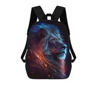 sinyumoney Sac À Dos Enfant Imprimé En 3D Flame And Ice Lion Portrait Sac D'école, Sac À Dos Étudiant, Sac À Dos Tendance Et Léger Pour L'école, Le Collège Et Les Voyages 17inch