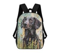 sinyumoney Sac À Dos Enfant Imprimé En 3D Flat-Coated Retriever Paper Collage Sac D'école, Sac À Dos Étudiant, Sac À Dos Tendance Et Léger Pour L'école, Le Collège Et Les Voyages 17inch