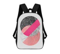 sinyumoney Sac À Dos Enfant Imprimé En 3D Geometric Collage 02 Sac D'école, Sac À Dos Étudiant, Sac À Dos Tendance Et Léger Pour L'école, Le Collège Et Les Voyages 17inch