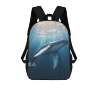 sinyumoney Sac À Dos Enfant Imprimé En 3D Humpback Whale Underwater Sac D'école, Sac À Dos Étudiant, Sac À Dos Tendance Et Léger Pour L'école, Le Collège Et Les Voyages 17inch