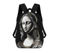 sinyumoney Sac À Dos Enfant Imprimé En 3D Illusions of A Timeless Muse Sac D'école, Sac À Dos Étudiant, Sac À Dos Tendance Et Léger Pour L'école, Le Collège Et Les Voyages 17inch