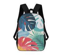 sinyumoney Sac À Dos Enfant Imprimé En 3D Minimalist Floral 80 Sac D'école, Sac À Dos Étudiant, Sac À Dos Tendance Et Léger Pour L'école, Le Collège Et Les Voyages 17inch