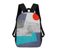 sinyumoney Sac À Dos Enfant Imprimé En 3D Modern Textures 08 Sac D'école, Sac À Dos Étudiant, Sac À Dos Tendance Et Léger Pour L'école, Le Collège Et Les Voyages 17inch