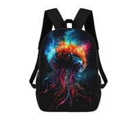 sinyumoney Sac À Dos Enfant Imprimé En 3D Neon Jellyfish Dance Sac D'école, Sac À Dos Étudiant, Sac À Dos Tendance Et Léger Pour L'école, Le Collège Et Les Voyages 17inch