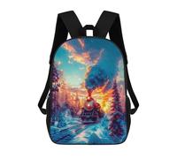 sinyumoney Sac À Dos Enfant Imprimé En 3D Old Train on The Tracks Sac D'école, Sac À Dos Étudiant, Sac À Dos Tendance Et Léger Pour L'école, Le Collège Et Les Voyages 17inch