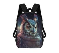 sinyumoney Sac À Dos Enfant Imprimé En 3D Owl in Space Suit Sac D'école, Sac À Dos Étudiant, Sac À Dos Tendance Et Léger Pour L'école, Le Collège Et Les Voyages 17inch