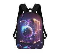 sinyumoney Sac À Dos Enfant Imprimé En 3D Planet Atom Sac D'école, Sac À Dos Étudiant, Sac À Dos Tendance Et Léger Pour L'école, Le Collège Et Les Voyages 17inch