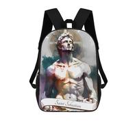 sinyumoney Sac À Dos Enfant Imprimé En 3D Saint Sebastian Christian Sac D'école, Sac À Dos Étudiant, Sac À Dos Tendance Et Léger Pour L'école, Le Collège Et Les Voyages 17inch