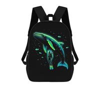 sinyumoney Sac À Dos Enfant Imprimé En 3D Scuba Diver And Whale Sac D'école, Sac À Dos Étudiant, Sac À Dos Tendance Et Léger Pour L'école, Le Collège Et Les Voyages 17inch