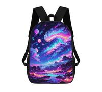 sinyumoney Sac À Dos Enfant Imprimé En 3D Space And Beautiful Land Sac D'école, Sac À Dos Étudiant, Sac À Dos Tendance Et Léger Pour L'école, Le Collège Et Les Voyages 17inch