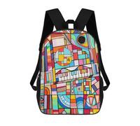 sinyumoney Sac À Dos Enfant Imprimé En 3D Stage Tunes And Black Hole Sac D'école, Sac À Dos Étudiant, Sac À Dos Tendance Et Léger Pour L'école, Le Collège Et Les Voyages 17inch