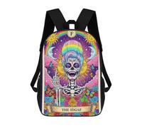 sinyumoney Sac À Dos Enfant Imprimé En 3D The IDGAF Tarot Card Illustration Sac D'école, Sac À Dos Étudiant, Sac À Dos Tendance Et Léger Pour L'école, Le Collège Et Les Voyages 17inch