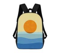 sinyumoney Sac À Dos Enfant Imprimé En 3D Tropical Beach 2 Sac D'école, Sac À Dos Étudiant, Sac À Dos Tendance Et Léger Pour L'école, Le Collège Et Les Voyages 17inch