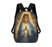 sinyumoney Sac À Dos Enfant Imprimé En 3D Virgin Mary Sac D'école, Sac À Dos Étudiant, Sac À Dos Tendance Et Léger Pour L'école, Le Collège Et Les Voyages 17inch