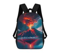sinyumoney Sac À Dos Enfant Imprimé En 3D Volcano Eruption Reflection Sac D'école, Sac À Dos Étudiant, Sac À Dos Tendance Et Léger Pour L'école, Le Collège Et Les Voyages 17inch