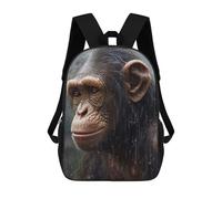 sinyumoney Sac À Dos Enfant Imprimé En 3D Wet Chimpanzee CloseUp Sac D'école, Sac À Dos Étudiant, Sac À Dos Tendance Et Léger Pour L'école, Le Collège Et Les Voyages 17inch