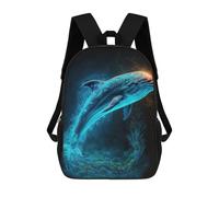 sinyumoney Sac À Dos Enfant Imprimé En 3D Whale of A Tail Light Show Sac D'école, Sac À Dos Étudiant, Sac À Dos Tendance Et Léger Pour L'école, Le Collège Et Les Voyages 17inch