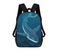 sinyumoney Sac À Dos Enfant Imprimé En 3D Whale Shark in Deep Blue Sea Sac D'école, Sac À Dos Étudiant, Sac À Dos Tendance Et Léger Pour L'école, Le Collège Et Les Voyages 17inch