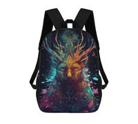 sinyumoney Sac À Dos Enfant Imprimé Enchanted Forest Spirit -5 Sac À Dos De Voyage Pour Garçon Et Fille 17inch