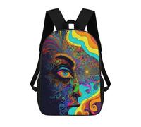 sinyumoney Sac À Dos Enfant Imprimé Eye Artwork Sac À Dos De Voyage Pour Garçon Et Fille 17inch