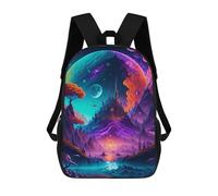sinyumoney Sac À Dos Enfant Imprimé Fantasy Castle in A Dreamlike Landscape -1 Sac À Dos De Voyage Pour Garçon Et Fille 17inch